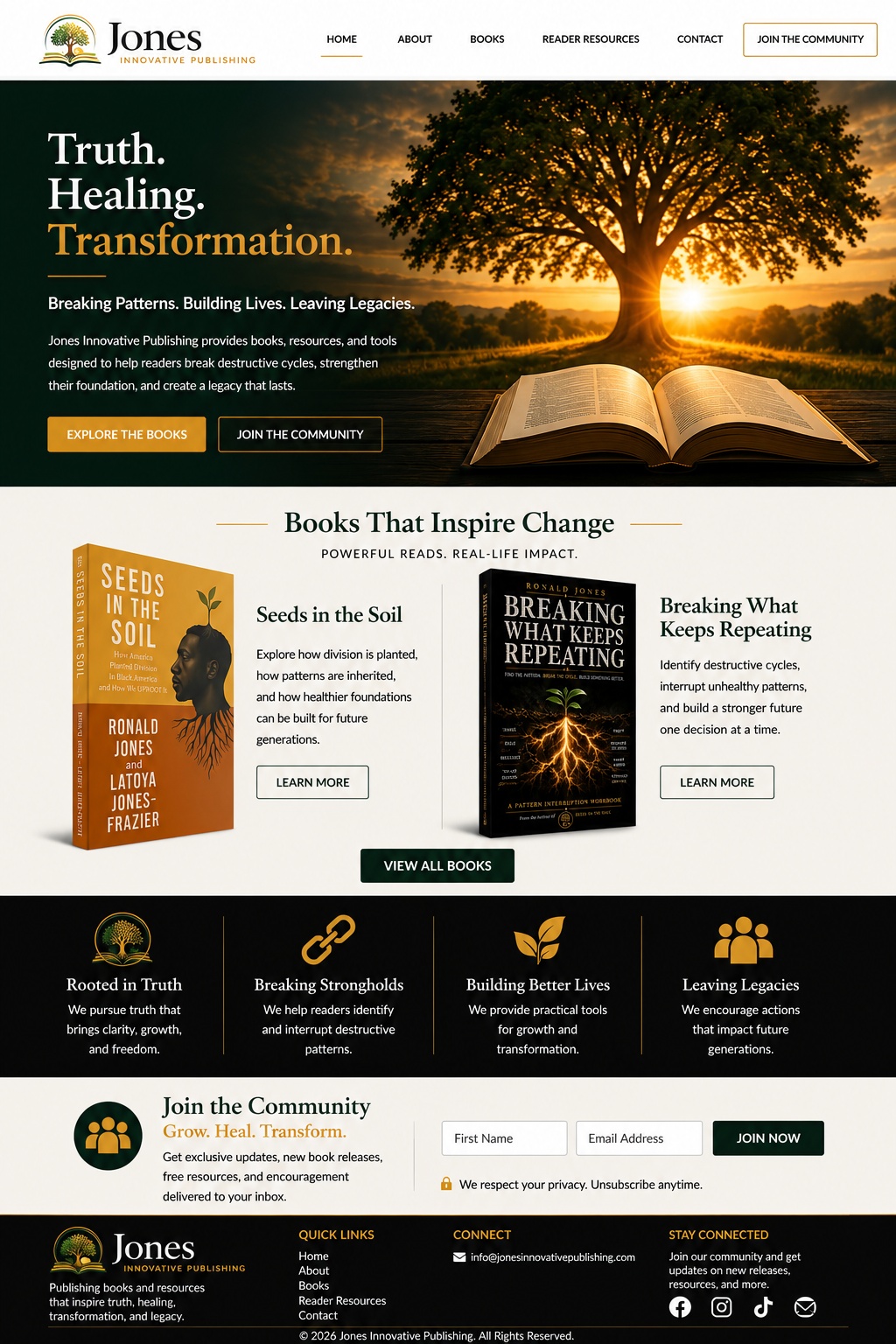 Jones Innovative Publishing home